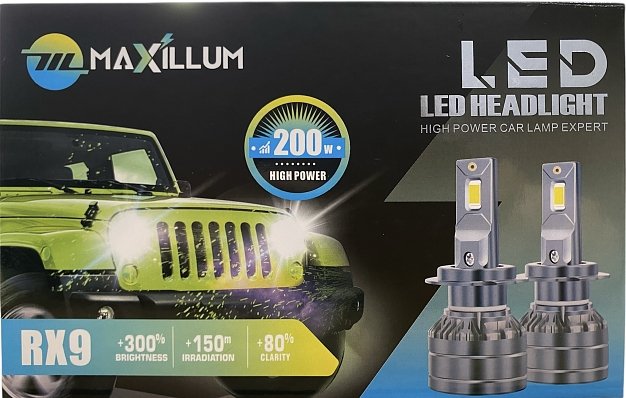 ΛΑΜΠΑ LED H7 MAXILLUM RX9 HIGH POWER 70W/20000LM/6500K ΤΕΜ