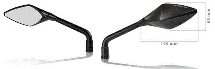 ΚΑΘΡΕΠΤΕΣ ΤΙΜΟΝΙΟΥ STREET BLACK ΣΕΤ BARRACUDA