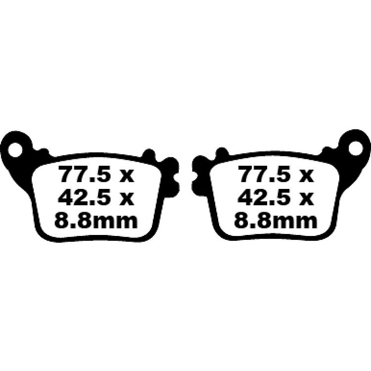 ΤΑΚΑΚΙΑ EBC CBR600 7-16/ZX6R13-16/ZX10R11-16/GSXR1000 9-16 ΠΙΣΩ FA 436 HH
