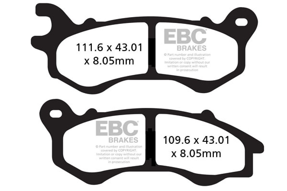 ΤΑΚΑΚΙΑ EBC PCX125/150 12-16/SH125i 14-16 ΕΜΠΡΟΣ SFAC 603