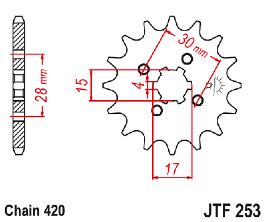 ΓΡΑΝΑΖΙ ΕΜΠΡΟΣ JT ASTREA/SUPRA JTF 253.16 420