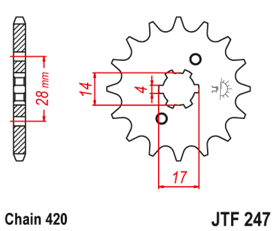 ΓΡΑΝΑΖΙ ΕΜΠΡΟΣ JT C50 STD JTF 247.13 420