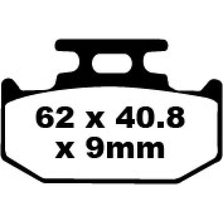 ΤΑΚΑΚΙΑ EBC KDX200 89-06/KLX250 93-97/WR250 91-97 ΠΙΣΩ FA 152 TT (9mm)