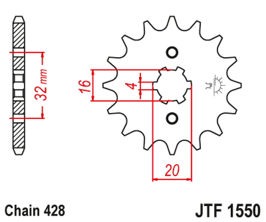 ΓΡΑΝΑΖΙ ΕΜΠΡΟΣ JT CRYPTON-X 135 JTF 1550.14 428