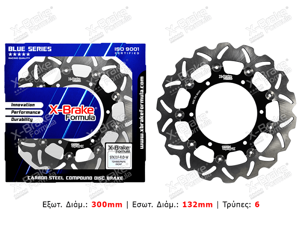 ΔΙΣΚΟΠΛΑΚΑ STX21F-FLO-W (TDM900/R6/R1) ΕΜΠΡΟΣ X-BRAKE