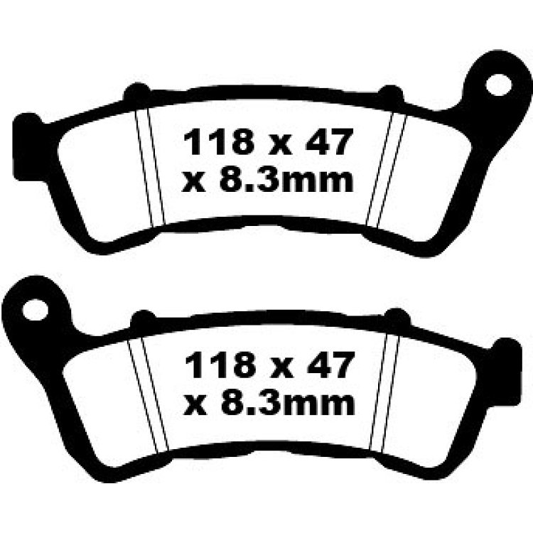ΤΑΚΑΚΙΑ EBC CB600F 07-13/XLV700 08-11/XLV100 04-11 ΕΜΠΡΟΣ FA 388 HH