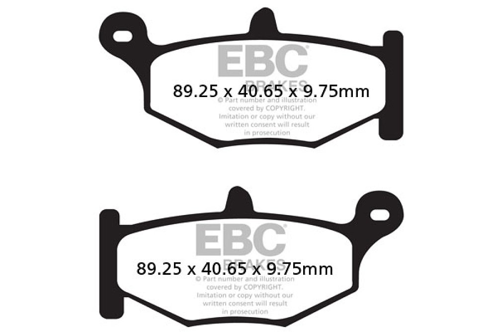 ΤΑΚΑΚΙΑ EBC GSXR1300 08-15/1000 07-10/750/600/DL1000 14-15 ΠΙΣΩ FA 419 V
