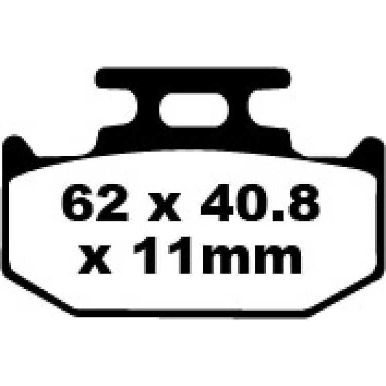 ΤΑΚΑΚΙΑ EBC YZ125/250 92-97/TTR250 93-00/ ΠΙΣΩ FA 152/2 TT (11mm)