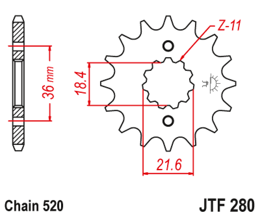 ΓΡΑΝΑΖΙ ΕΜΠΡΟΣ AX-1 250 JT JTF280.13 520