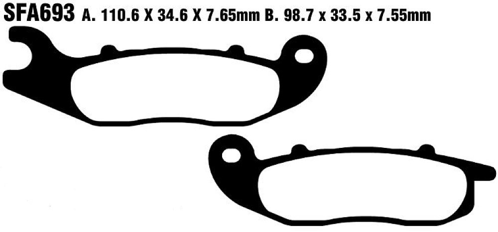 ΤΑΚΑΚΙΑ EBC PCX125S WW 18-23ABS/LIBERTY50-125-150 ΕΜΠΡΟΣ SFAC 693