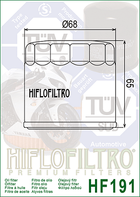 ΦΙΛΤΡΟ ΛΑΔΙΟΥ HIFLO HF 191