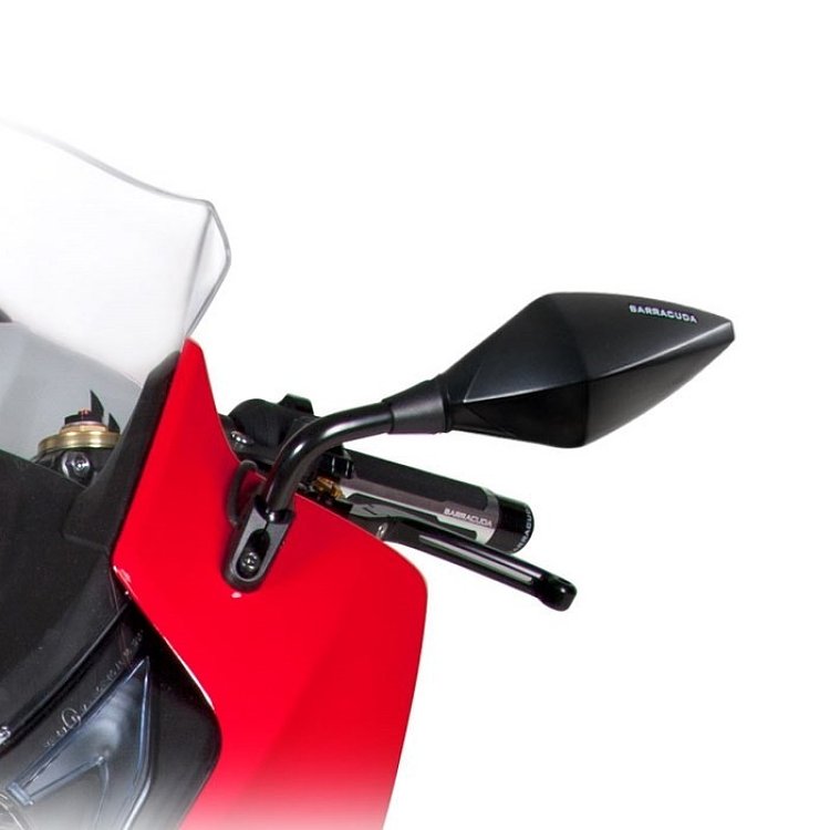 ΚΑΘΡΕΠΤΕΣ RACE FAIRING ΜΑΥΡΟΙ ΣΕΤ BARRACUDA