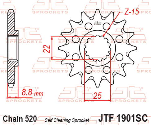 ΓΡΑΝΑΖΙ ΕΜΠΡΟΣ KTM JT JTF1901.14SC 520 SELF CLEANING