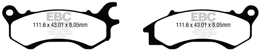 ΤΑΚΑΚΙΑ EBC DAYTONA DY125 17- ΕΜΠΡΟΣ SFA 709