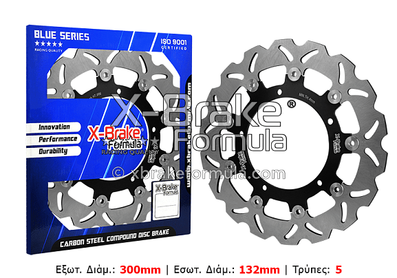 ΔΙΣΚΟΠΛΑΚΑ STX46F-FLO-W (MT09 14-17) ΠΛΕΥΣΤΗ ΕΜΠΡΟΣ X-BRAKE