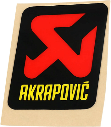 ΑΥΤΟΚΟΛΛΗΤΟ AKRAPOVIC ΜΑΥΡΟ/ ΚΟΚΚ./ ΚΙΤΡ. 60X70 ΓΝΗΣΙΟ