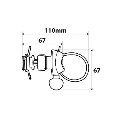 ΒΑΣΗ ΣΤΗΡΙΞΗΣ ΚΙΝΗΤΟΥ ΜΕ ΙΜΑΝΤΑ 15-40mm BELT DUOLOCK OPTILINE
