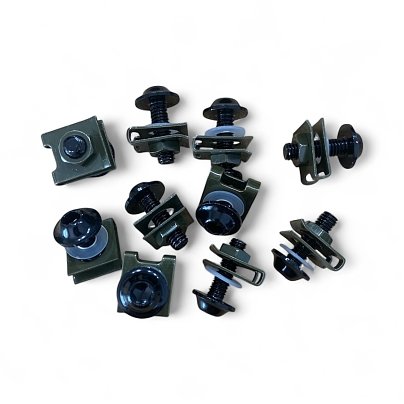 ΒΙΔΕΣ 6x20 ΜΕ ΚΛΙΠ ΠΛΑΣΤΙΚΩΝ 10ΤΕΜ ΣΕΤ ΜΑΥΡΟ