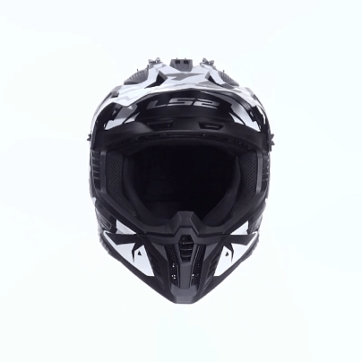 ΚΡΑΝΟΣ LS2 MX708 FAST II GROTESK MATT BLACK GREY ECE22.06