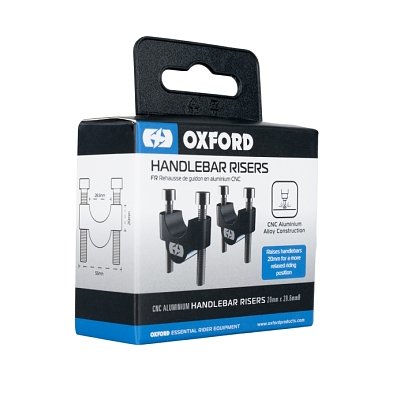 ΚΑΒΑΛΕΤΑ ΑΝΥΨΩΣΗΣ ΤΙΜΟΝΙΟΥ 20mm ⌀22 ΣΕ ⌀28,6 OXFORD OX614 ΣΕΤ ΜΑΥΡΑ