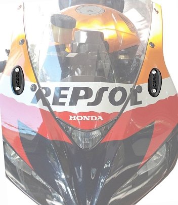 ΤΑΠΕΣ ΚΑΘΡΕΠΤΩΝ HON CBR600RR '03-'16/ 1000RR '04-'07 ΜΑΥΡΕΣ MOTORISE