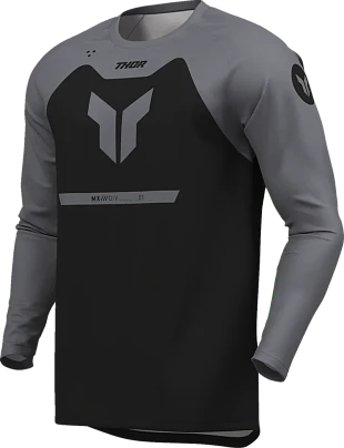 ΜΠΛΟΥΖΑ MX THOR JERSEY RIDEMODE MENACE BLACK/ GREY
