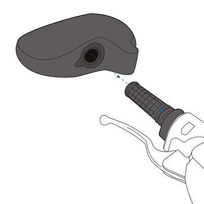 ΚΑΛΥΜΑ ΧΕΡΙΩΝ OXFORD COURIER MUFFS WITH CLIC GRIP OX392
