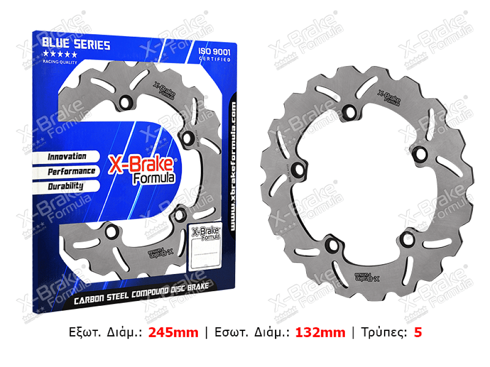 ΔΙΣΚΟΠΛΑΚΑ WF7526R-W (MT07-09/TRACER) ΠΙΣΩ X-BRAKE