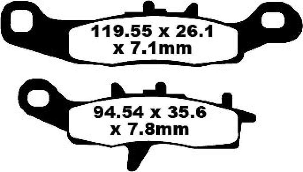 ΤΑΚΑΚΙΑ EBC KX80/85/100 RM85 ΕΜΠΡΟΣ FA 258 TT