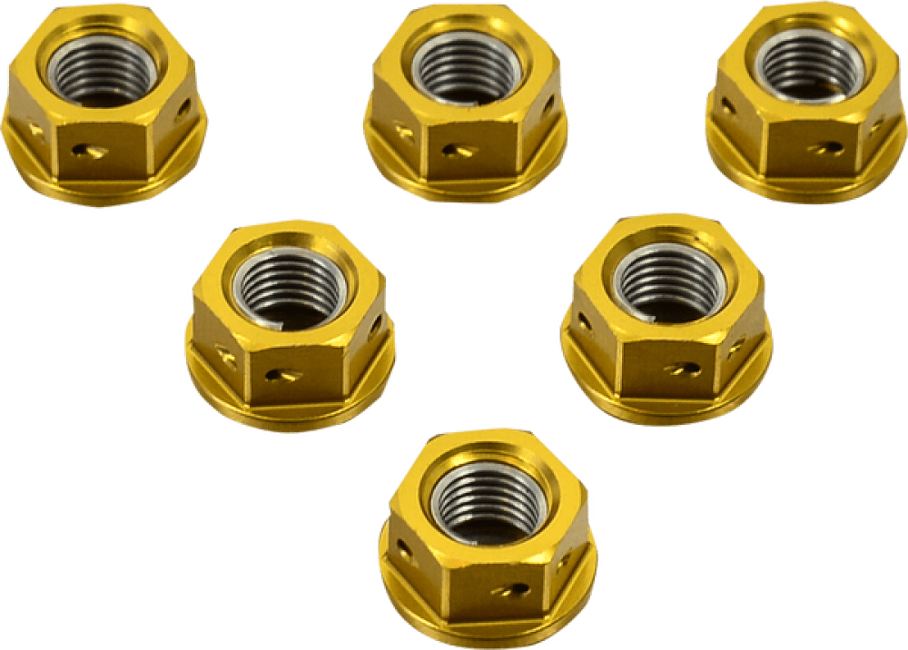 ΠΑΞΙΜΑΔΙΑ ΓΡΑΝΑΖΙΟΥ PRO BOLT ΑΛΟΥΜΙΝΙΟΥ ΧΡΥΣΟ 10X1.25 6ΤΕΜ