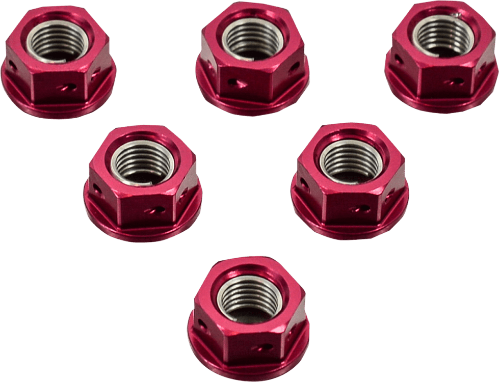 ΠΑΞΙΜΑΔΙΑ ΓΡΑΝΑΖΙΟΥ PRO BOLT ΑΛΟΥΜΙΝΙΟΥ ΚΟΚΚΙΝΑ 10X1.25 6ΤΕΜ