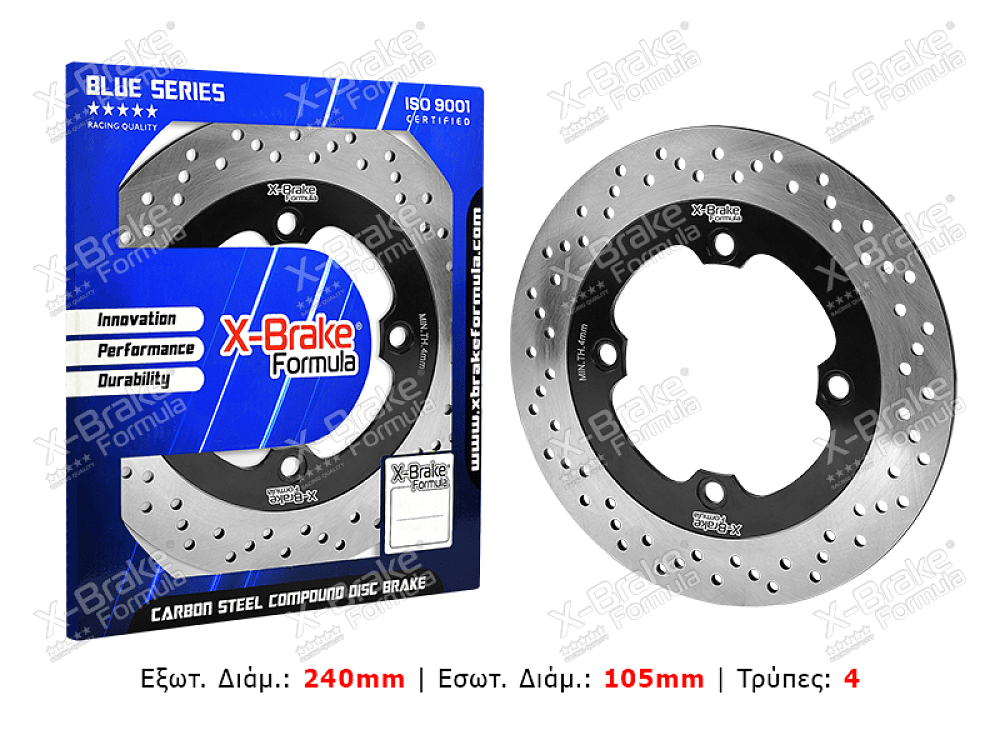 ΔΙΣΚΟΠΛΑΚΑ HO05R (TRANSALP/SH125/150) ΠΙΣΩ X-BRAKE