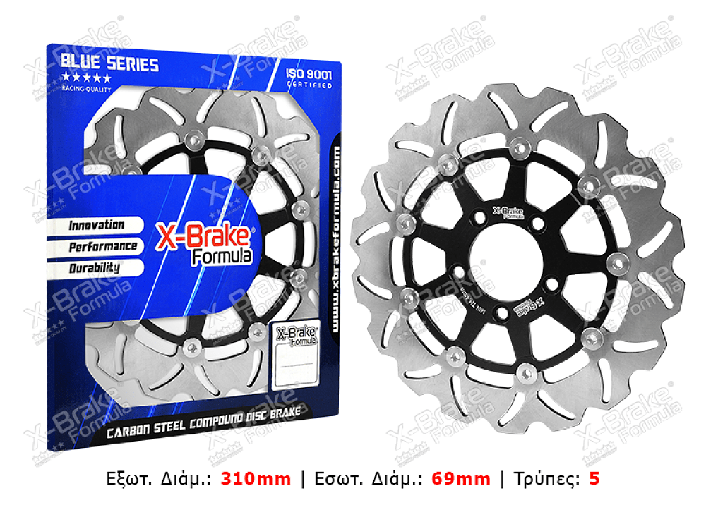 ΔΙΣΚΟΠΛΑΚΑ STX68F-FLO-W (V-STROM 04-06) ΕΜΠΡΟΣ ΜΑΡΓΑΡΙΤΑ X-BRAKE