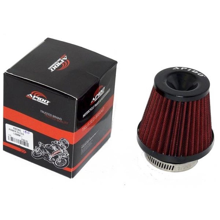 ΦΙΛΤΡΟΧΩΑΝΗ ΝΟ 180 ΚΩΝΙΚΗ ΜΑΥ/ΚΟΚΚΙΝΗ APIDO Φ48