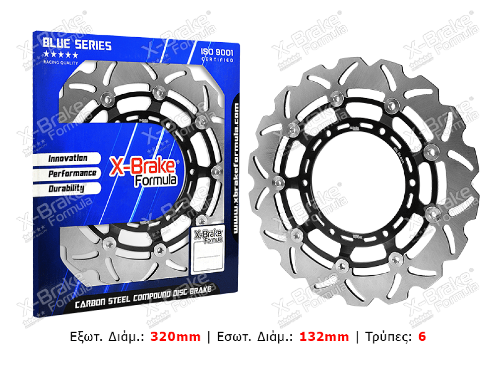 ΔΙΣΚΟΠΛΑΚΑ STX74F-FLO-W (XT660X) ΕΜΠΡΟΣ X-BRAKE