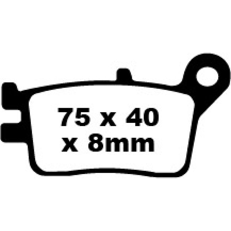 ΤΑΚΑΚΙΑ EBC HONDA AX-1/XLR 250 ΠΙΣΩ FA 153