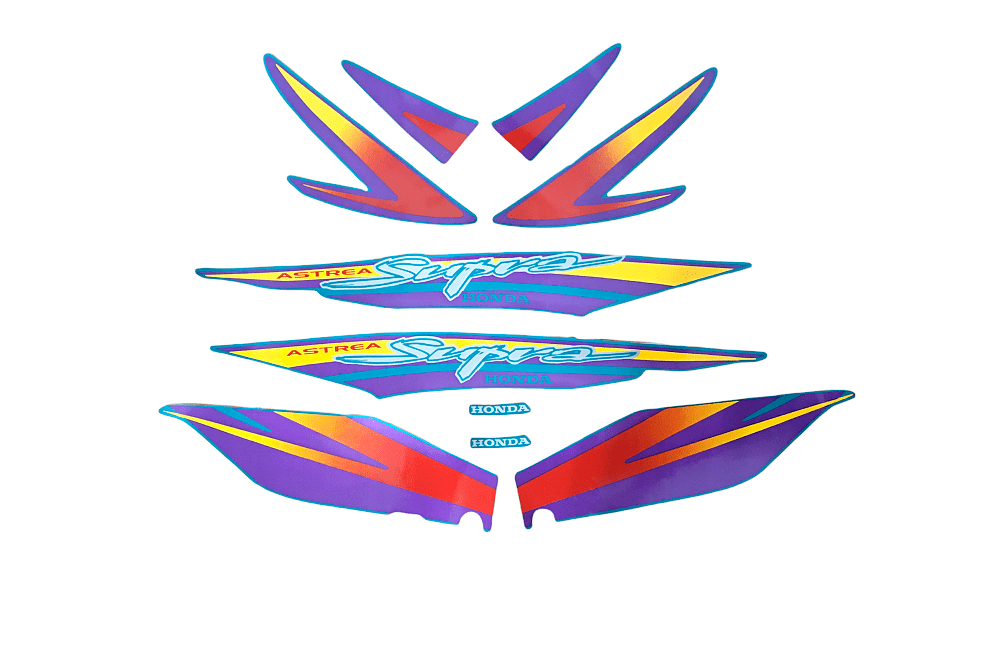 ΑΥΤΟΚΟΛΛΗΤΑ ASTREA SUPRA ΠΡΑΣΙΝΟ-ΜΩΒ ΣΕΤ