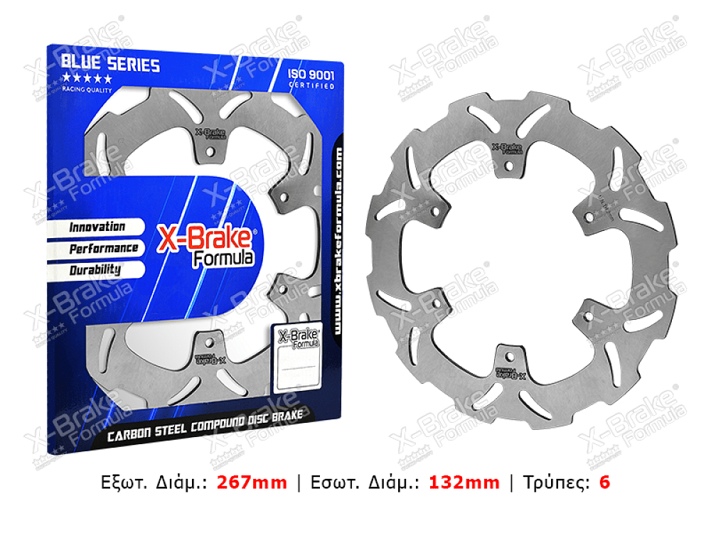ΔΙΣΚΟΠΛΑΚΑ YA02F-W (XT-600) ΕΜΠΡΟΣ ΜΑΡΓΑΡΙΤΑ X-BRAKE