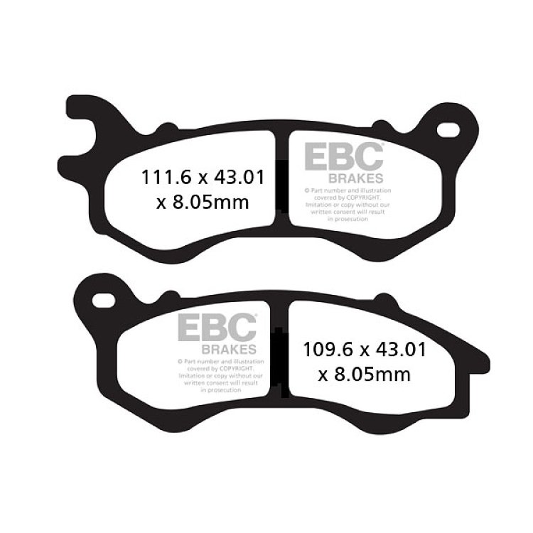 ΤΑΚΑΚΙΑ EBC PCX125/150 12-16/SH125i 14-16 ΕΜΠΡΟΣ SFA 603