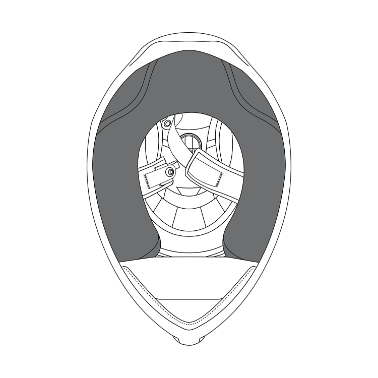 AGV CHEEK PADS (ΜΑΓΟΥΛΑ) K1