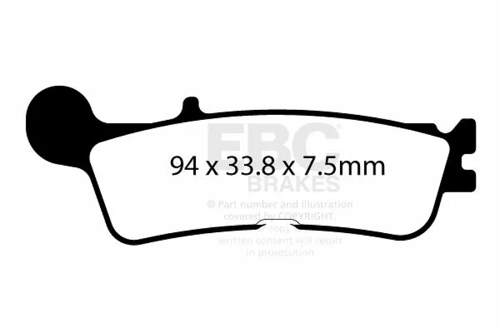 ΤΑΚΑΚΙΑ EBC YAM YZ125/250 21-24/ YZ250-450F/WR450F 20-23 FA 755 TT