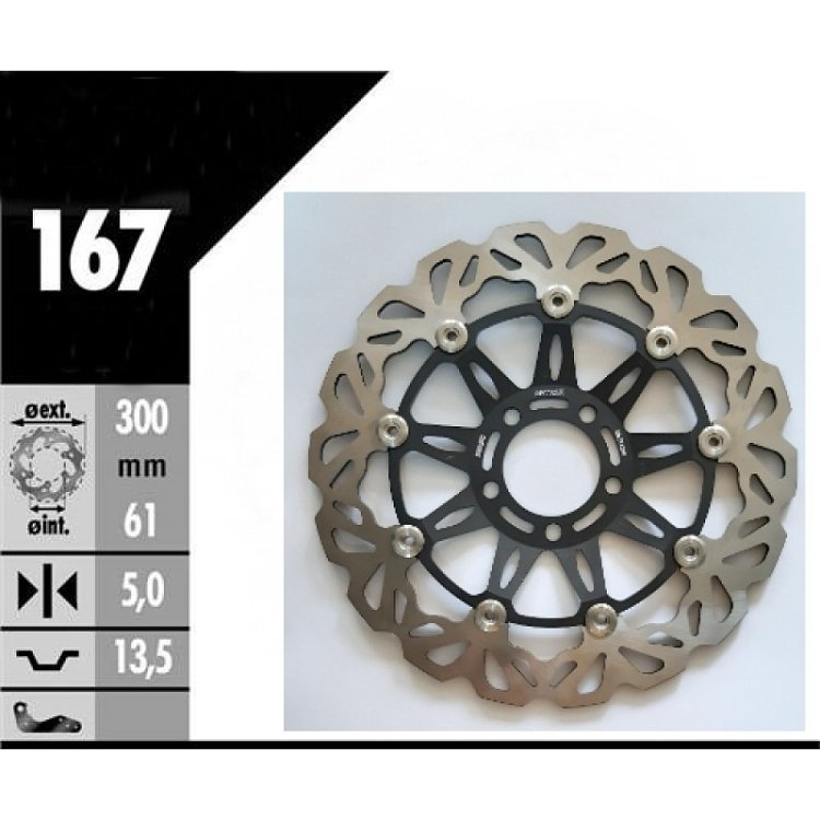 ΔΙΣΚΟΠΛΑΚΑ Z750/ 1000/ ZX12 04- 06 ΕΜΠΡΟΣ ARTRAX (167)