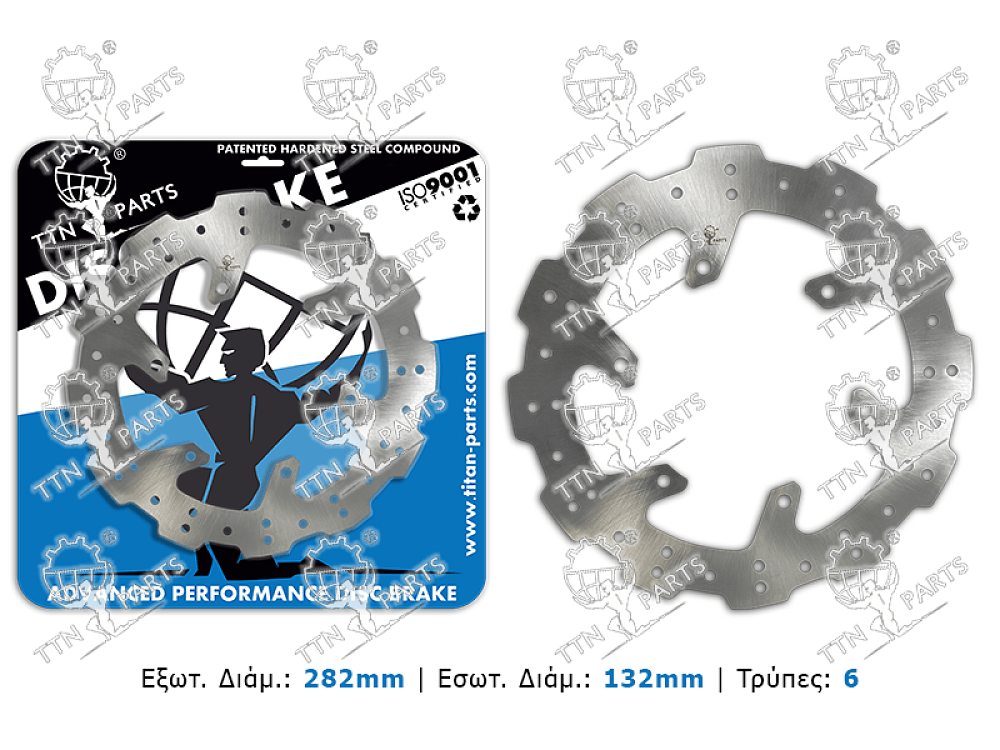 ΔΙΣΚΟΠΛΑΚΑ YA17F-W (XT600E) ΕΜΠΡΟΣ TITAN