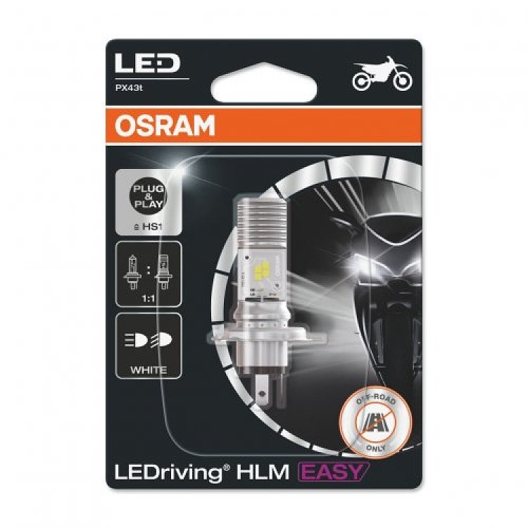 ΛΑΜΠΑ LED OSRAM HS1 12V5/5.5W P43T 6000K LEDRIVING HLM EASY