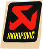 ΑΥΤΟΚΟΛΛΗΤΟ AKRAPOVIC ΜΑΥΡΟ/ ΚΟΚΚ./ ΚΙΤΡ. 60X70 ΓΝΗΣΙΟ