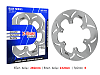 ΔΙΣΚΟΠΛΑΚΑ YA17F-W (XT600E) ΕΜΠΡΟΣ X-BRAKE