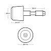 ΑΝΤΙΒΑΡΑ ΤΙΜΟΝΙΟΥ OXFORD OX553 CS255 (13-18mm) 255G ΜΑΤ ΜΑΥΡΑ ΣΕΤ