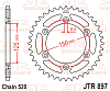 ΓΡΑΝΑΖΙ ΟΠΙΣΘΙΟ CF450 MT JT JTR897.47SC 520 ΜΑΥΡΟ