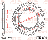 ΓΡΑΝΑΖΙ ΟΠΙΣΘΙΟ KTM1050/ 1090/ 1190/ 1290 JT JTR899.42ZBK 525 ΜΑΥΡΟ