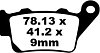 ΤΑΚΑΚΙΑ EBC F650-800/S1000RR/ DUKE390/640/690/990 ΠΙΣΩ FA 213